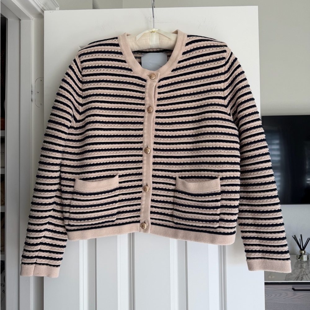 NVLT Women’s Striped Button Down Cardigan